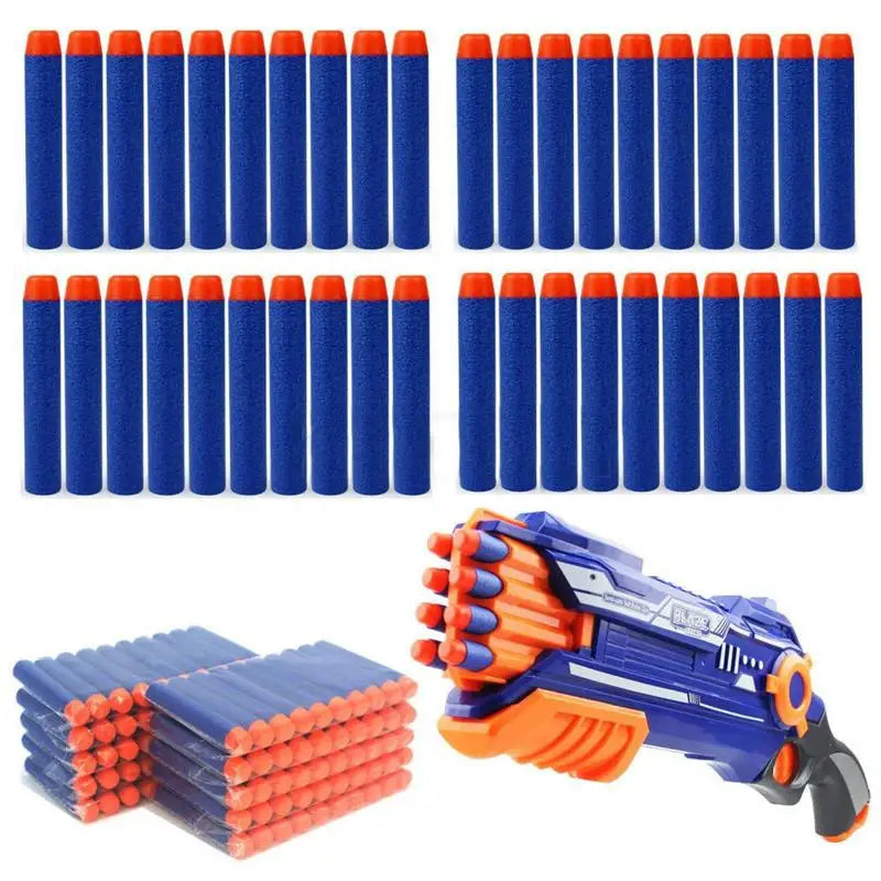 Refill Darts Bullets EVA Soft Hollow Hole Head Bullet Guns Accessories For Nerfs N-strike Elite Series Blasters Toys For Kids