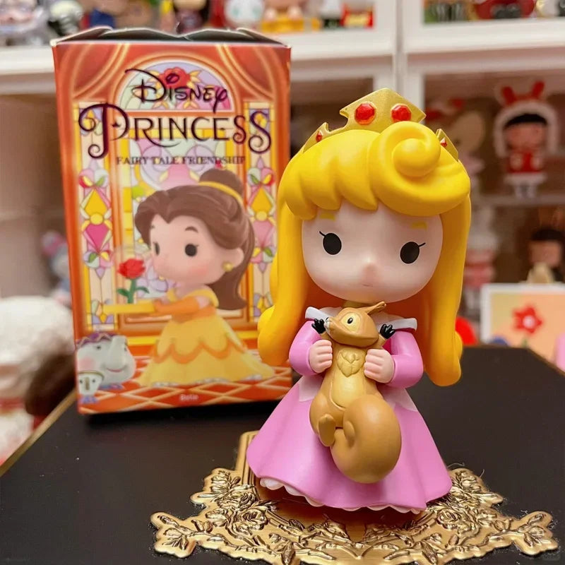 Disney Princess Fairy Tale Friendship Blind Box Anime Surprise Mystery Box Bell Mona Princess Dolls Figure Desktop Ornament Gift