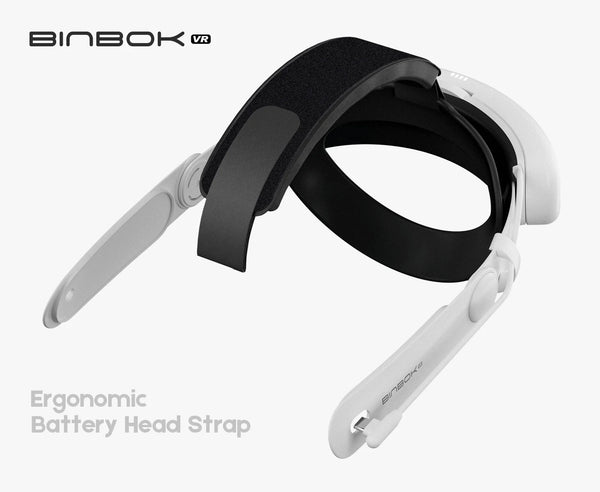 BINBOK VR T3 Head Strap for Oculus/Meta Quest 3 with Rechargeable Battery 8000mAh Ergonomic Design Adjustable Support Arms extra