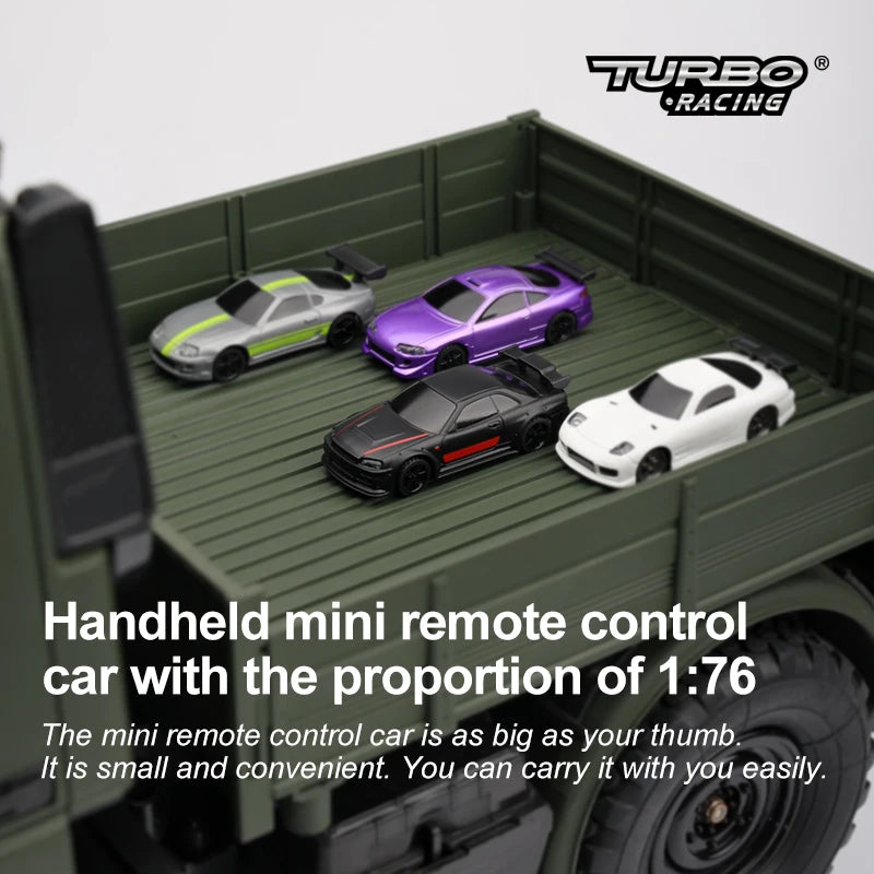 Turbo Racing 1:76 C75 C74 C73 C72 C71 On Road RC Car Radio Full Proportional Remote Control Toys RTR Kit  For Kids and Adults