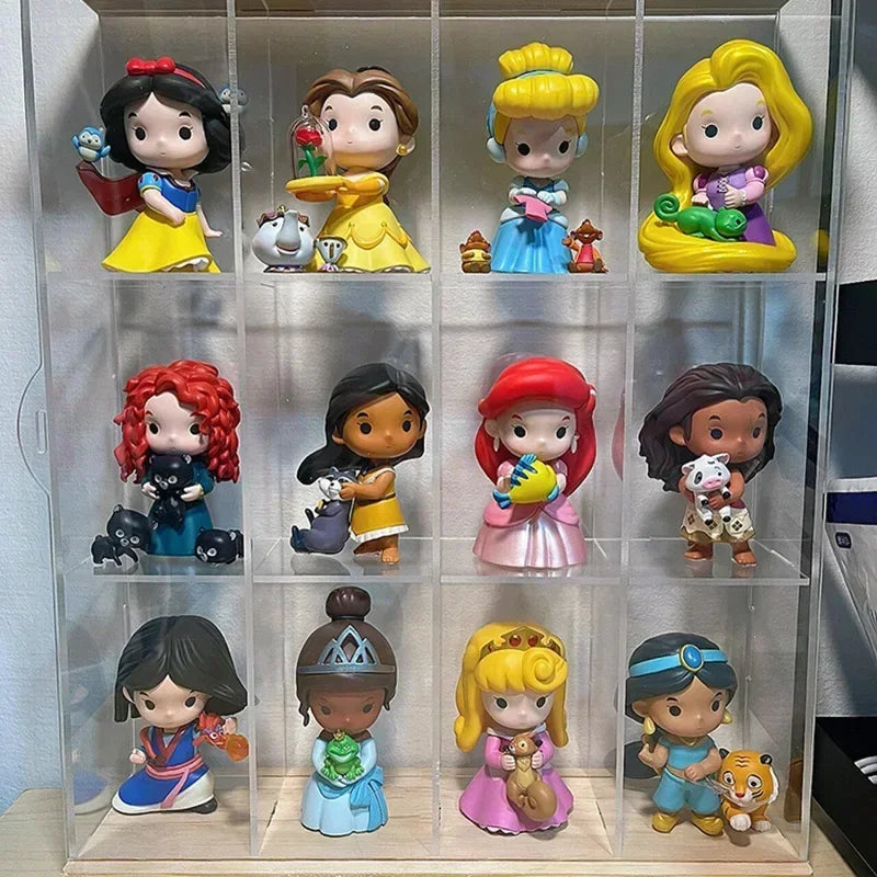 Disney Princess Fairy Tale Friendship Blind Box Anime Surprise Mystery Box Bell Mona Princess Dolls Figure Desktop Ornament Gift