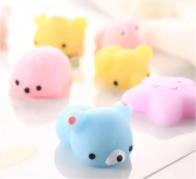 30-5PCS Kawaii Squishies Mochi Anima Squishy Toys For Kids Antistress Ball Squeeze Party Favors Stress Relief Toys For Birthday